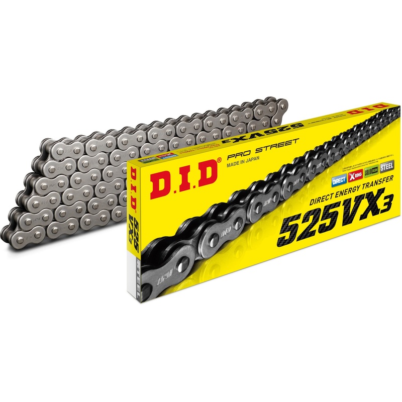 D.I.D 525VX3 X-Ring Natural Chain