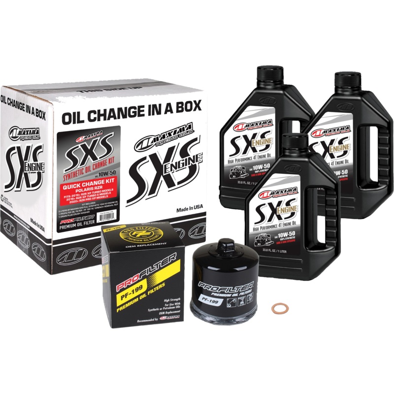 Maxima Racing UTV Oil Change Kit – Polaris 10W-50 – 90-219013-TXP