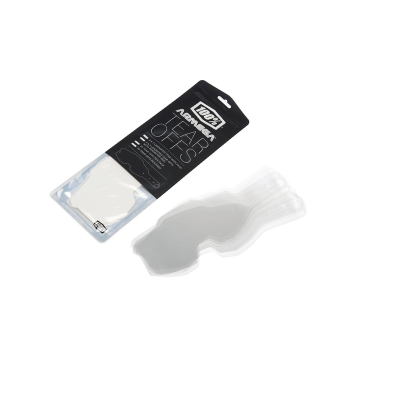100% Armega Goggle Tear-Offs|20 Pack|50 Pack|Laminated 2×7 Pack|Perimeter Laminated 2×7 Pack