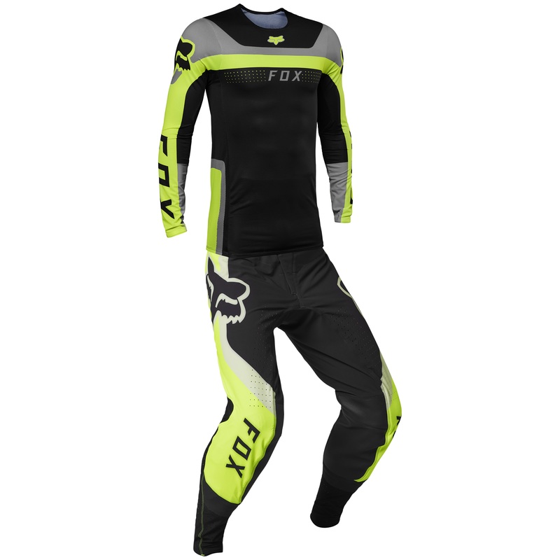 2023 Fox Racing Adult Flexair Efekt Fluorescent Yellow Combo