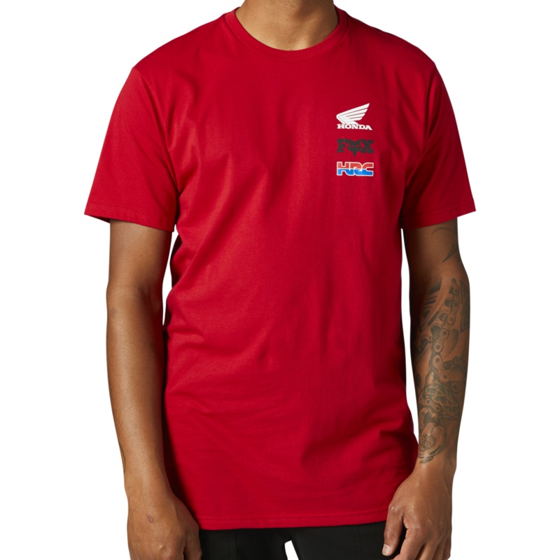 Fox Racing Honda Wing Tee|Flame Red|Black|Small|Medium|Large|X-Large|2X-Large