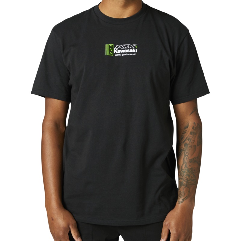 Fox Racing Kawasaki Tee|Black|Small|Medium|Large|X-Large|2X-Large