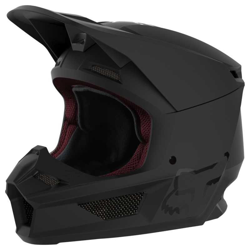 Fox Racing Youth V1 Core Matte Black Helmet