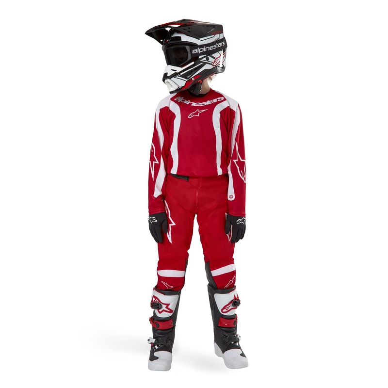 2024 Alpinestars Racer Lurv Mars Red/White Gear Combo – Youth (6-13)