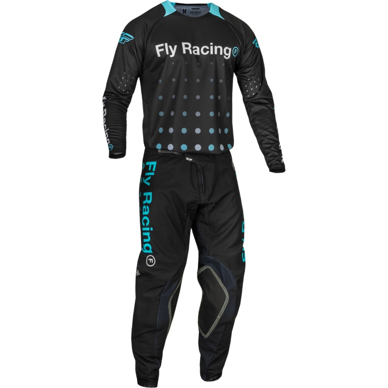 2024 Fly Racing Adult Evolution DST Black/Electric Blue Gear Combo