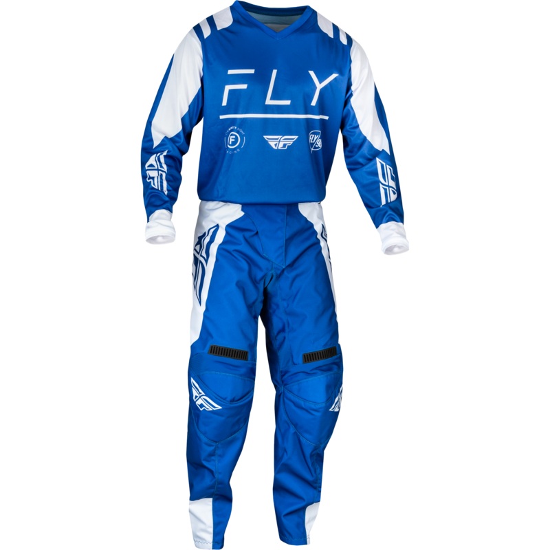 2024 Fly Racing Adult F-16 True Blue/White Gear Combo