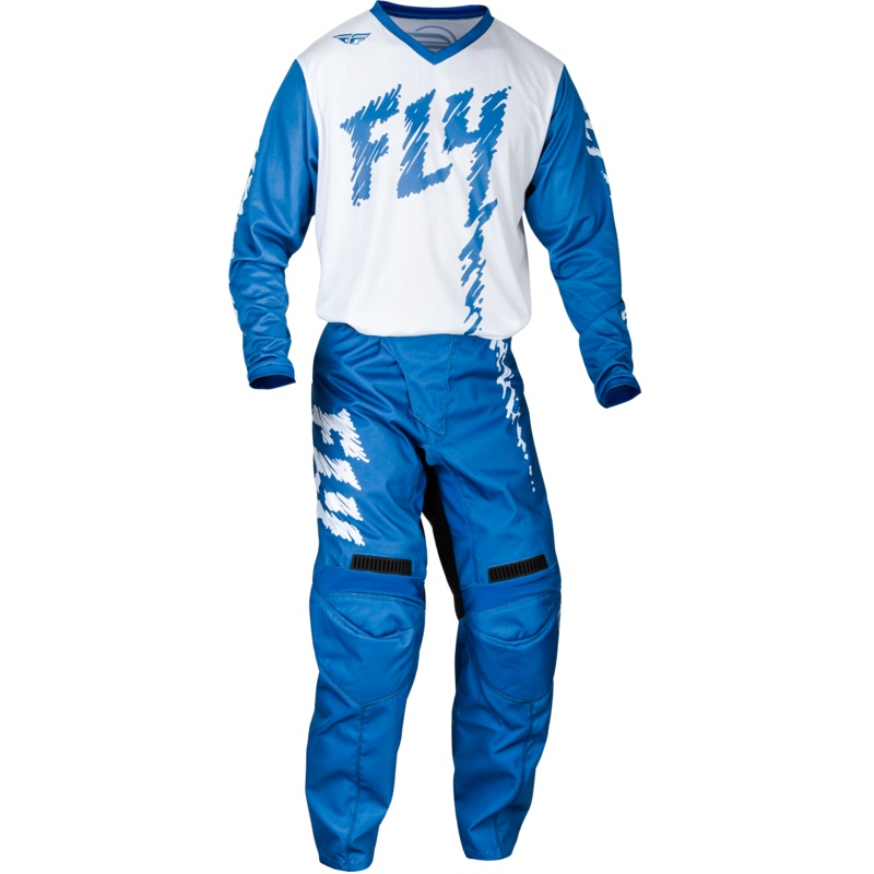 2024 Fly Racing Youth F-16 True Blue/White Gear Combo