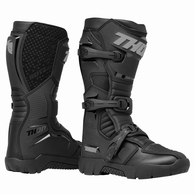 Thor Blitz XR Trail Boots|Black/Grey|8|9|10|11|12|13