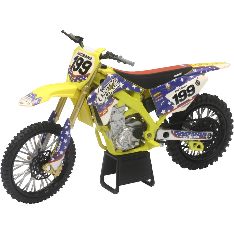 1:12 Race Suzuki RMZ450 Travis Pastrana Bike Replica