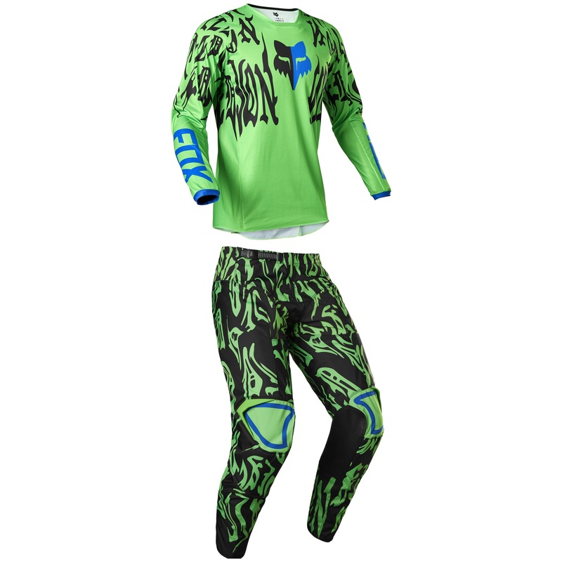2022 Fox Racing Adult 180 Peril Flo Green Gear Combo