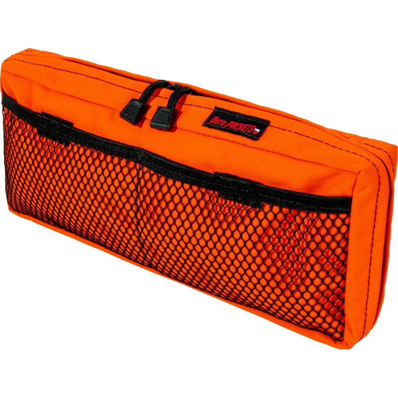 Moto Pockets Side Case Bag|High-Vis Orange|Black