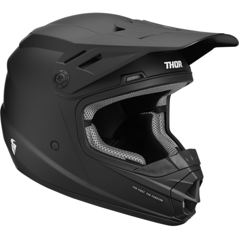 2024 Thor Racing Sector Blackout Helmet – Youth (6-13)