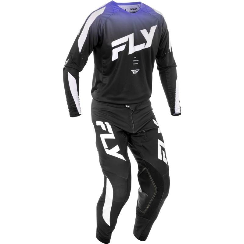 2025 Fly Racing Adult Evolution DST Black/White/Purple Gear Combo