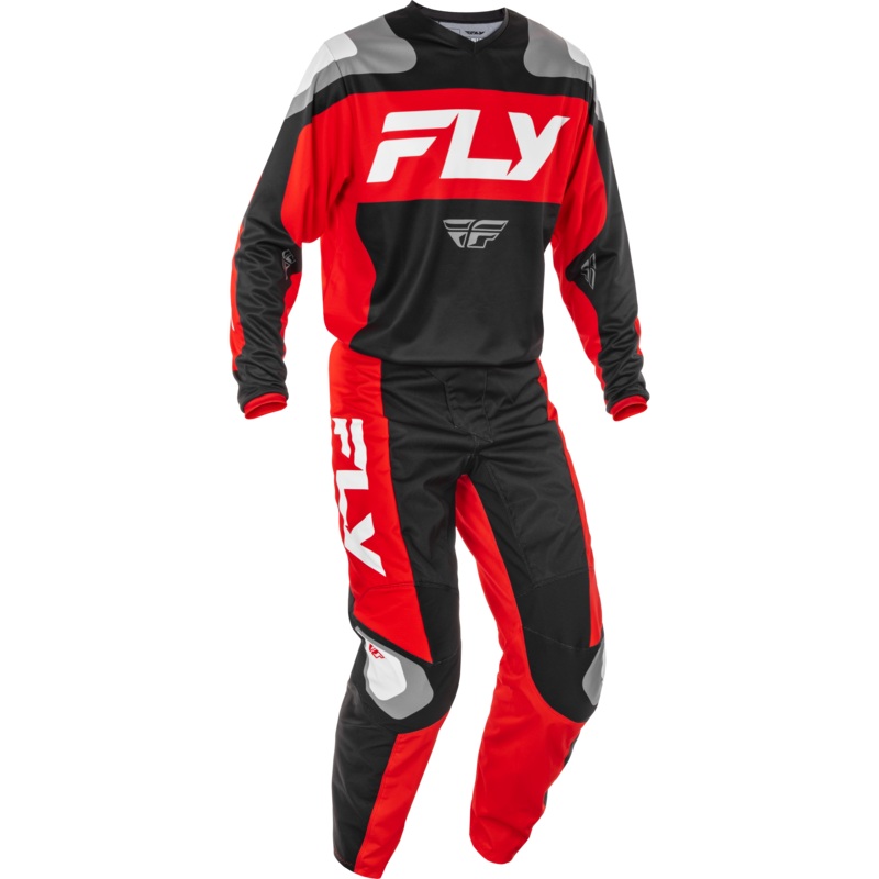 2025 Fly Racing Adult F-16 Black/Red/White Gear Combo