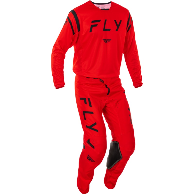 2025 Fly Racing Adult Kinetic Center Red/Black Gear Combo