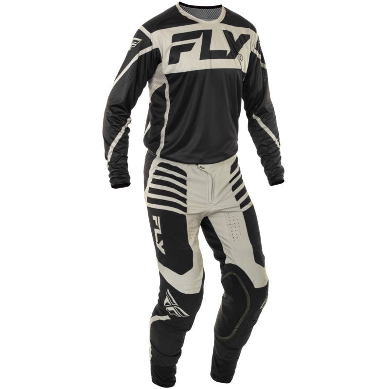 2025 Fly Racing Adult Lite Black/Grey Gear Combo