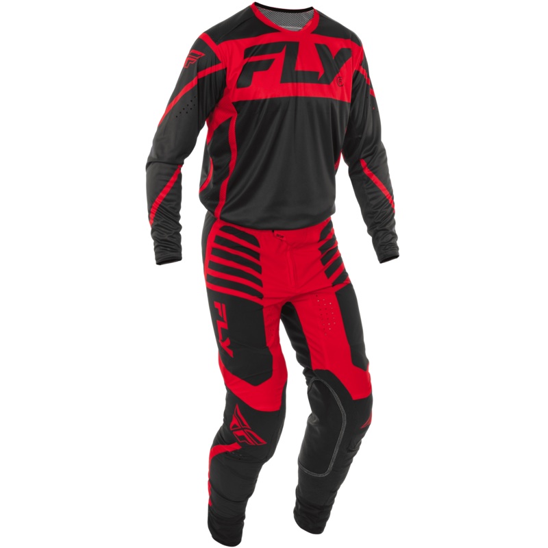 2025 Fly Racing Adult Lite Black/Red Gear Combo