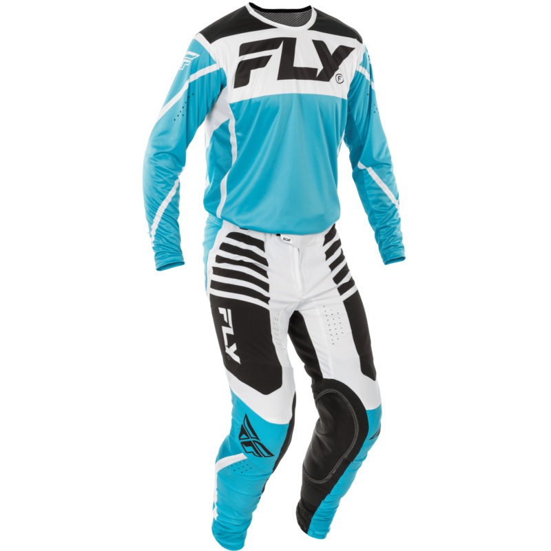 2025 Fly Racing Adult Lite Blue/White/Black Gear Combo