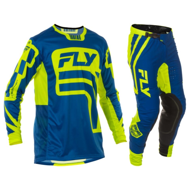 2025 Fly Racing Adult Lite LE Lancer Navy/Hi-Vis Gear Combo
