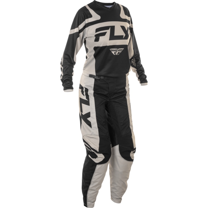 2025 Fly Racing Women’s F-16 Black/White Gear Combo