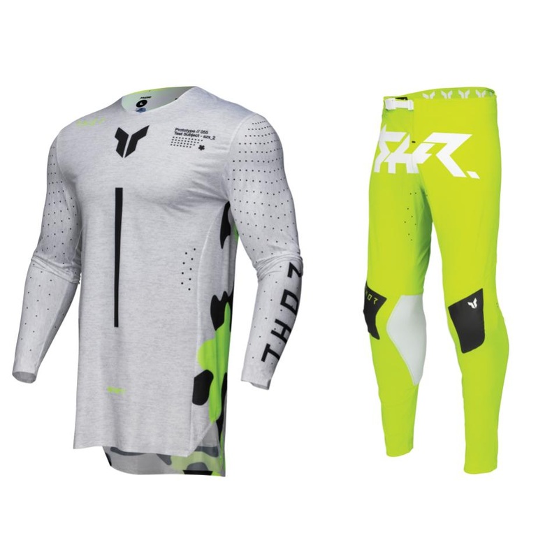 2025 Thor Racing Adult Sportmode Riot White/Acid Gear Combo