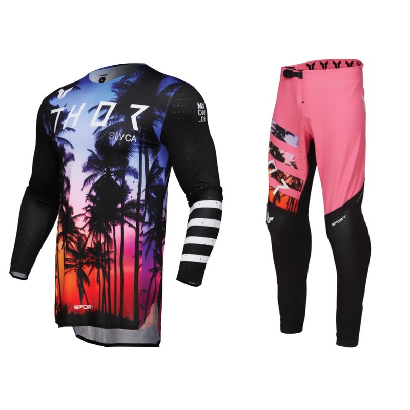 2025 Thor Racing Adult Sportmode SD Black Gear Combo