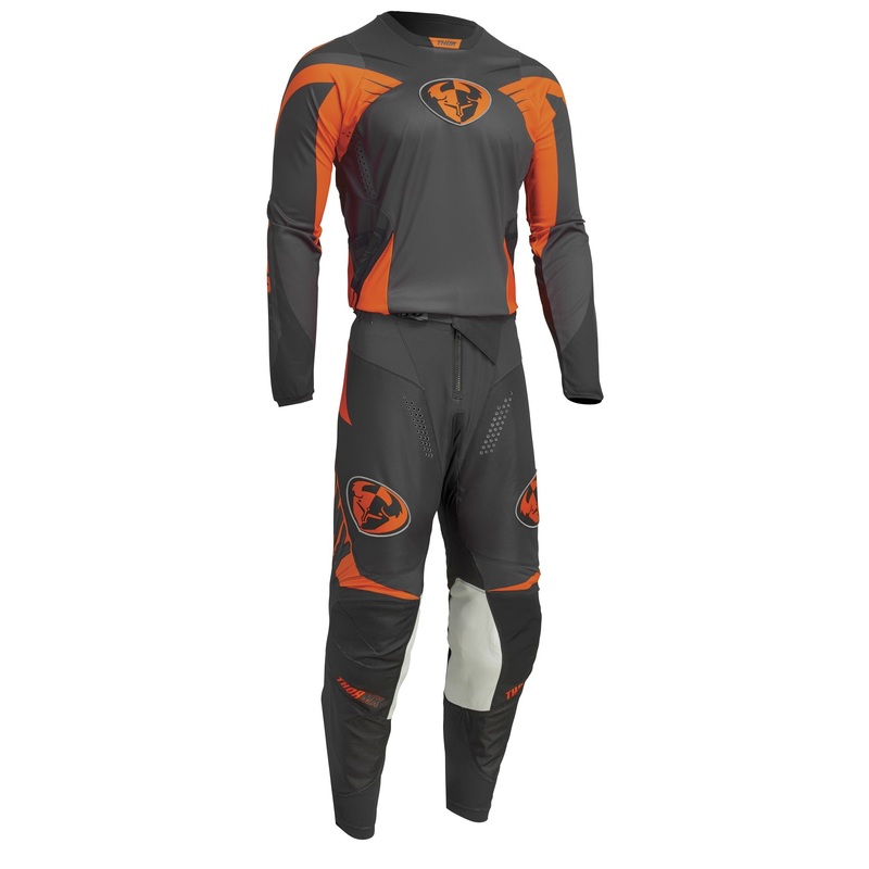 2022 Thor Racing Adult 04 L.E. Pulse Charcoal/Orange Gear Combo