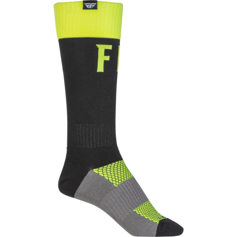 Fly Racing Adult MX Pro Sock|Hi-Vis/Black|Blue/Black|Red/Black|Small/Medium|Large/X-Large