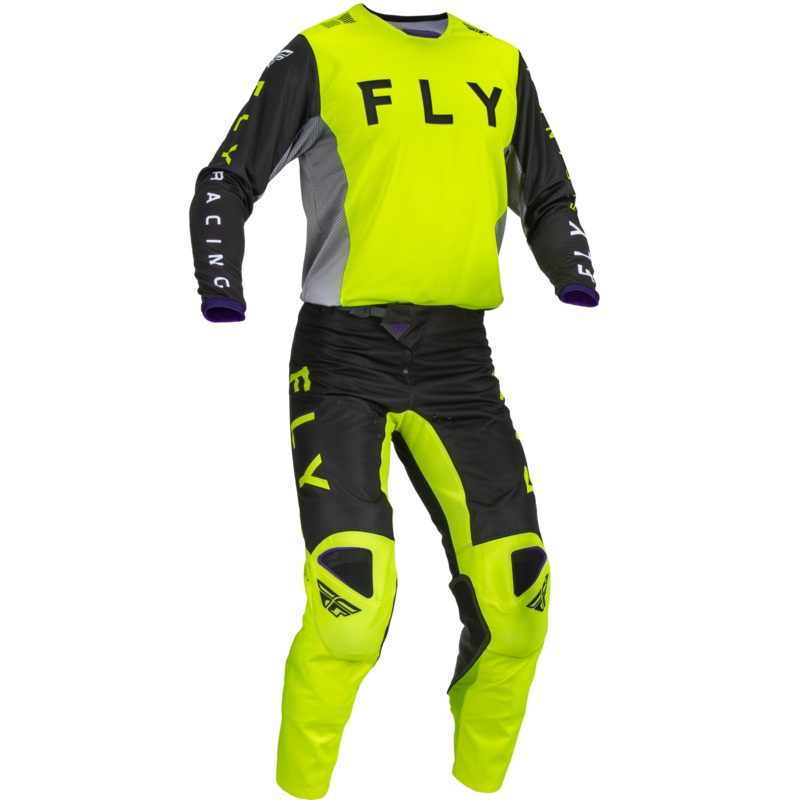 2023 Fly Racing Adult Kinetic Kore Hi-Vis/Black Gear Combo