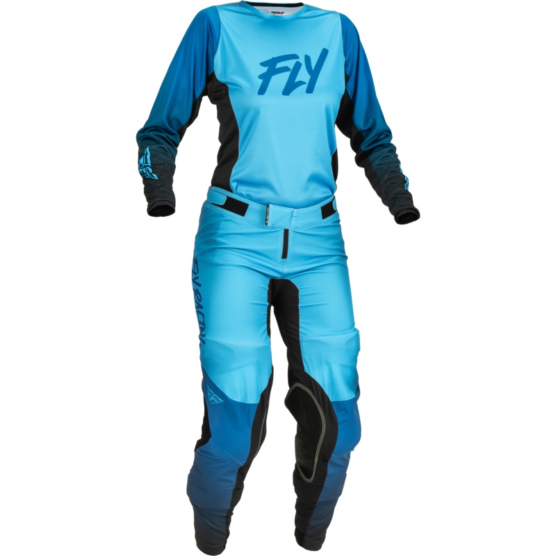 2023 Fly Racing Women’s Lite Blue/Black Gear Combo