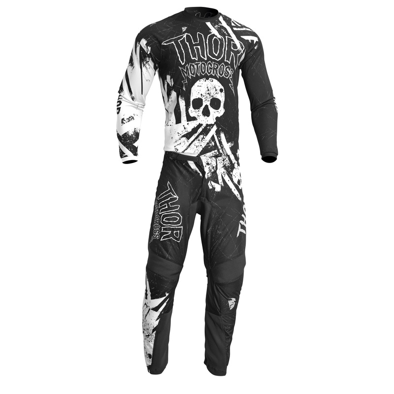 2023 Thor Youth Sector Gnar Black/White Gear Combo