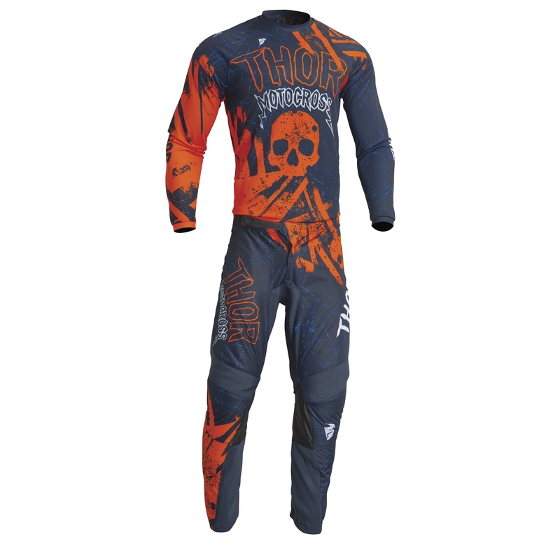 2023 Thor Youth Sector Gnar Midnight/Orange Gear Combo