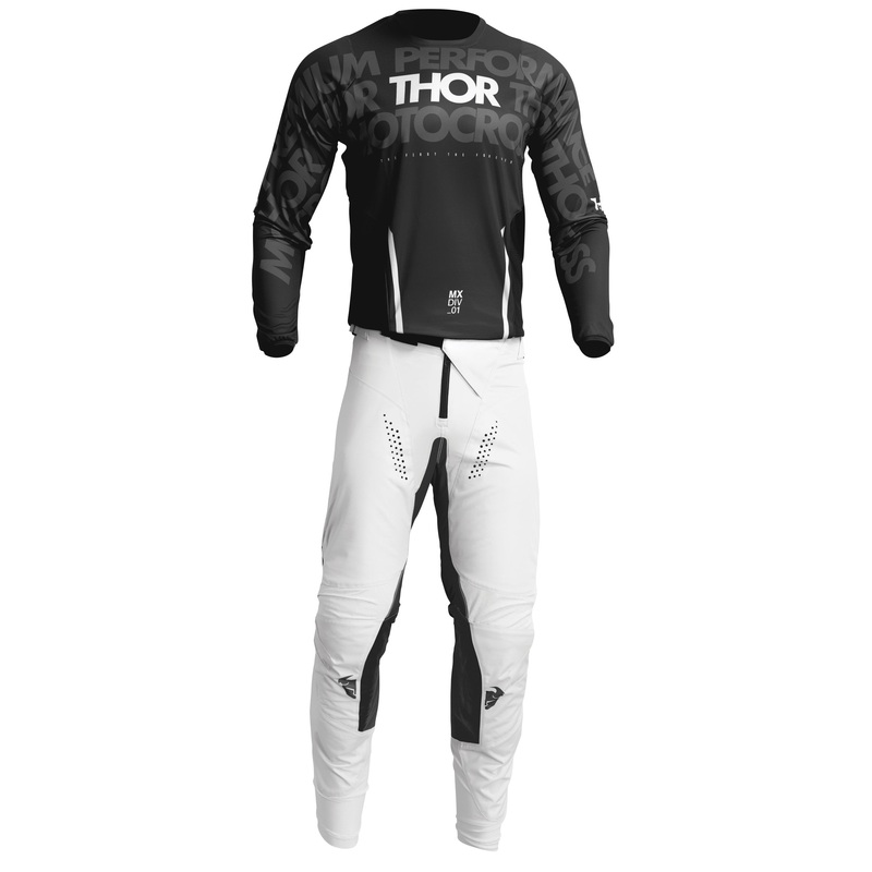 2024 Thor Pulse Mono Black/White Gear Combo