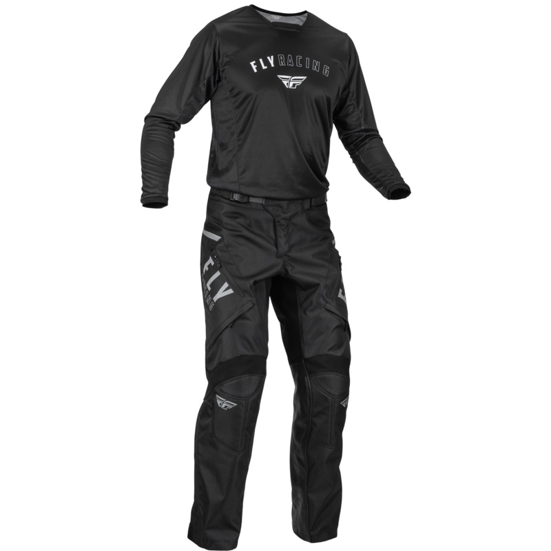 2025 Fly Racing Adult Patrol Black/White Gear Combo (Over The Boot)