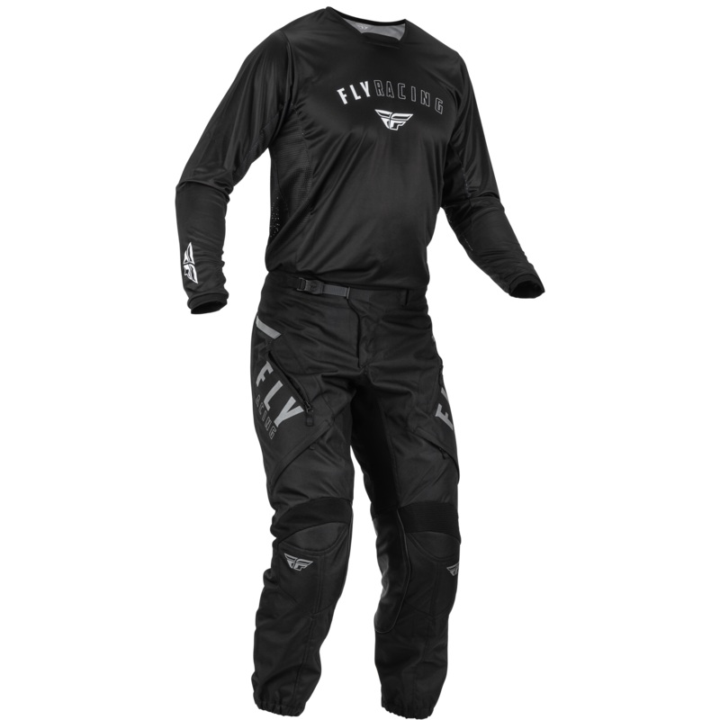 2025 Fly Racing Adult Patrol XC Black/White Gear Combo (In The Boot)