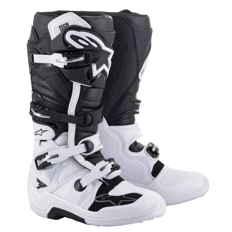 Alpinestars Tech 7 Boots|Black/White|Alpine Blue/Night Navy/Bright Red|Double Purple/White|Black|White|Black/Cool Gray/Red|Red|Black/Dark Blue/Red/White|Black/Enamel/Blue/Yellow Fluo|5|6|7|8|9|10|11|12|13|14|15|16