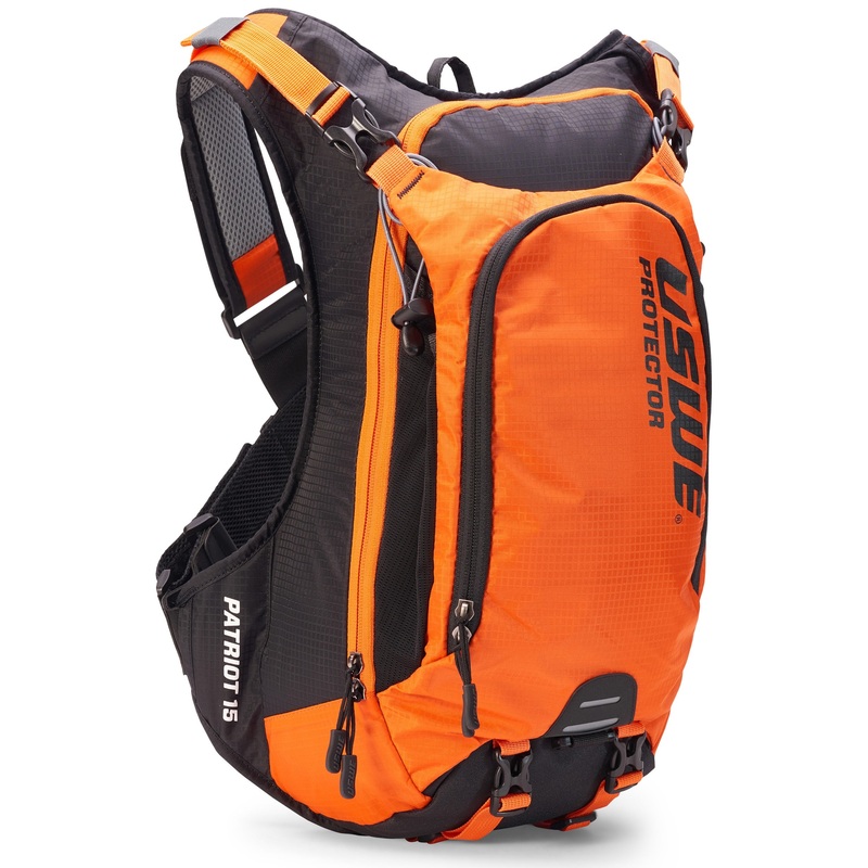 USWE Patriot 15 Back Pack|Orange/Black|Black/Grey