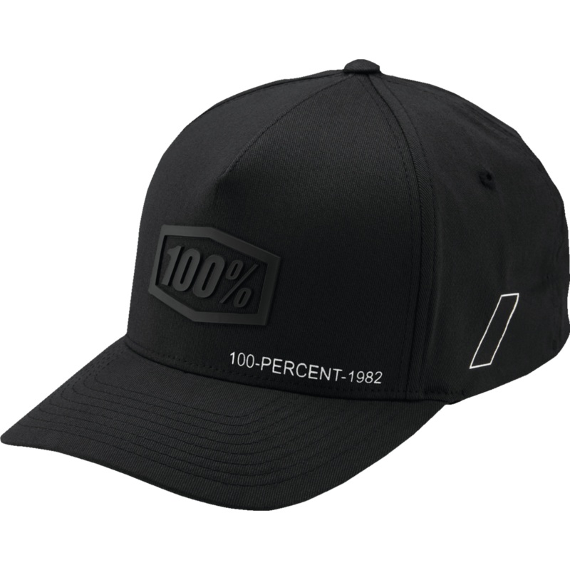 100% Shadow FlexFit Cap (Hat)|Black|Red|Navy|Small/Medium|Large/X-Large