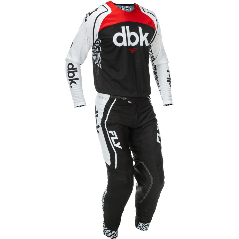2026 FLY Racing Adult Evolution DST DBK Gear Combo – Black/White/Red