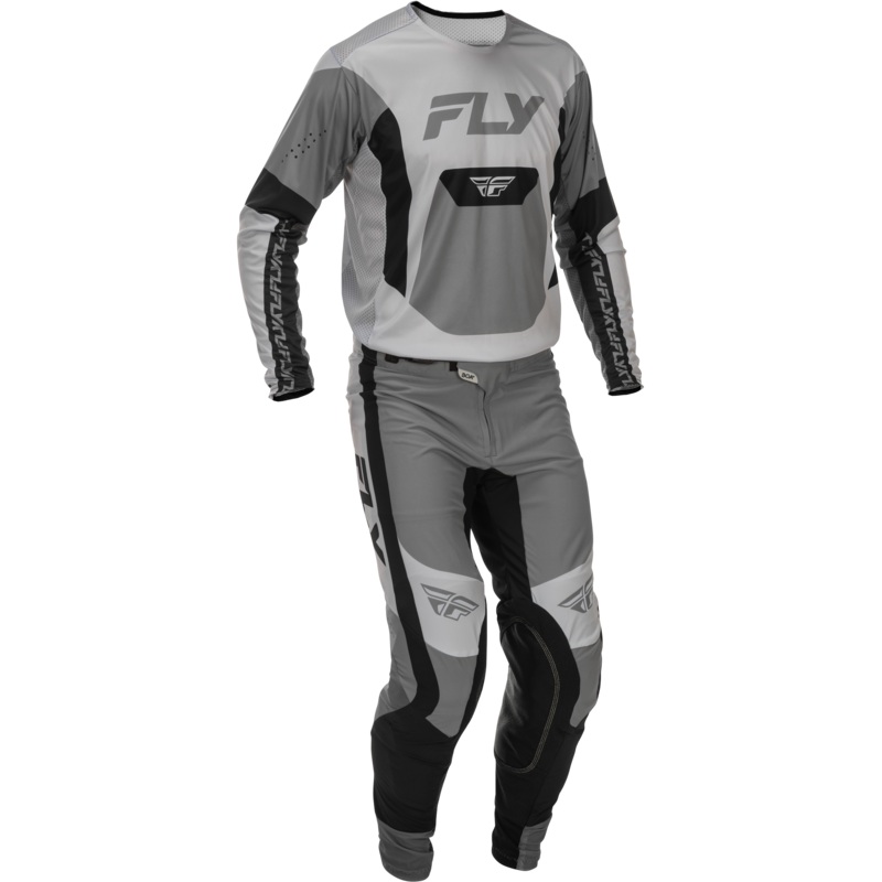 2026 FLY Racing Adult Lite Gear Combo – Grey/Black