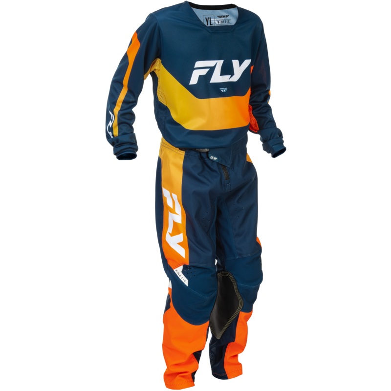 2026 FLY Racing Youth Kinetic Gear Combo – Navy/Orange