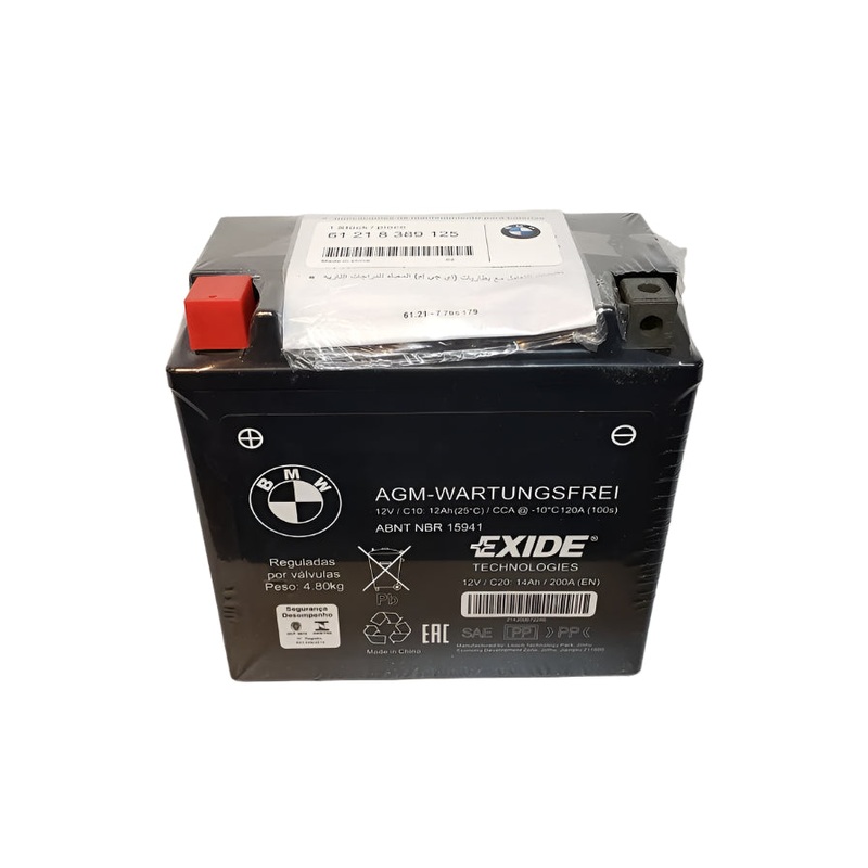 BMW Motorcycles AGM Battery 12volt 14AH