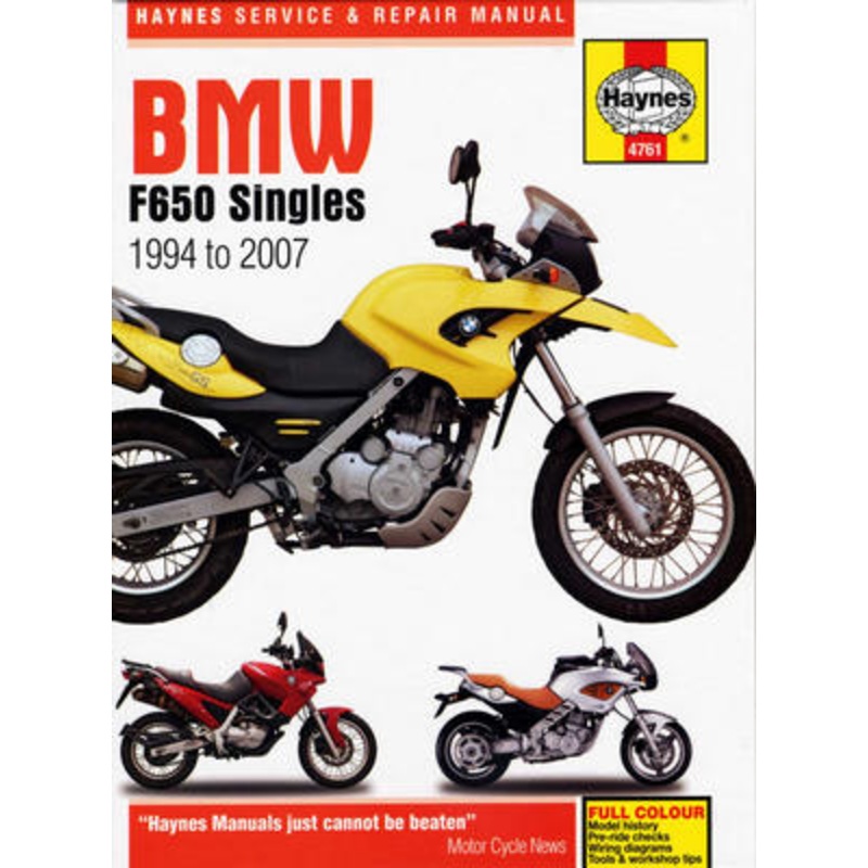 Haynes F650 Singles 94-07 Repair Manual