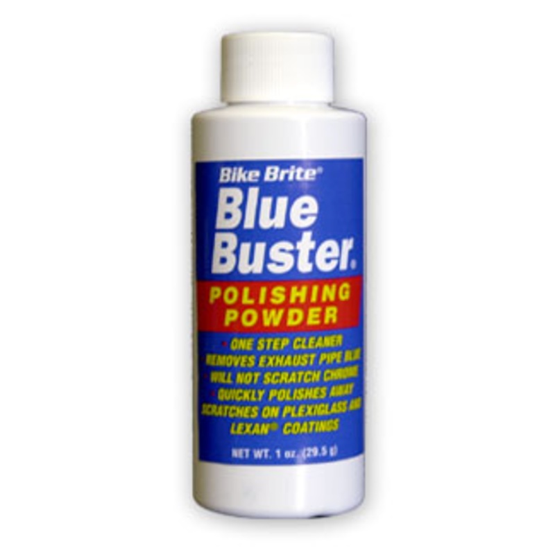 Bike Brite Blue Buster Motorcycle Chrome Pipe Cleaning Powder