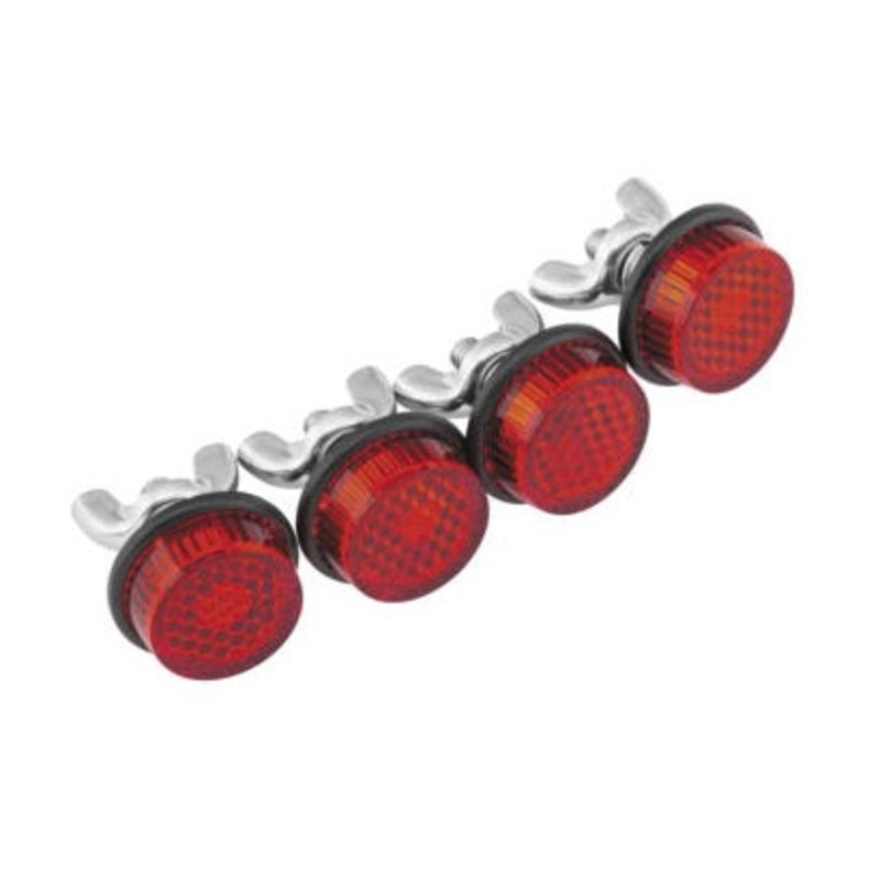 Chris Products Reflective Motorcycle License Plate Fasteners