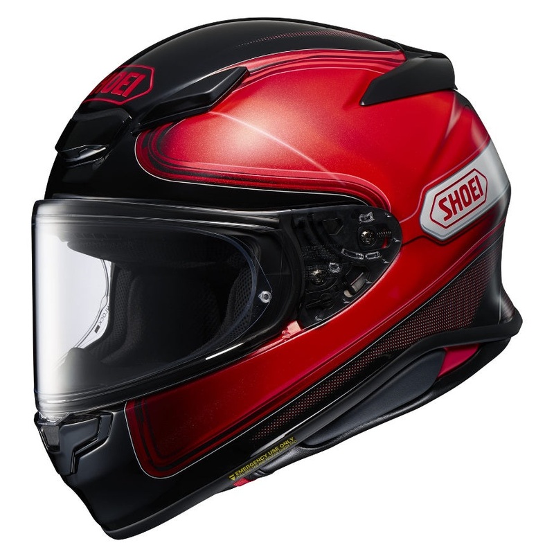 Shoei RF-1400 Sheen Black/Red Helmet