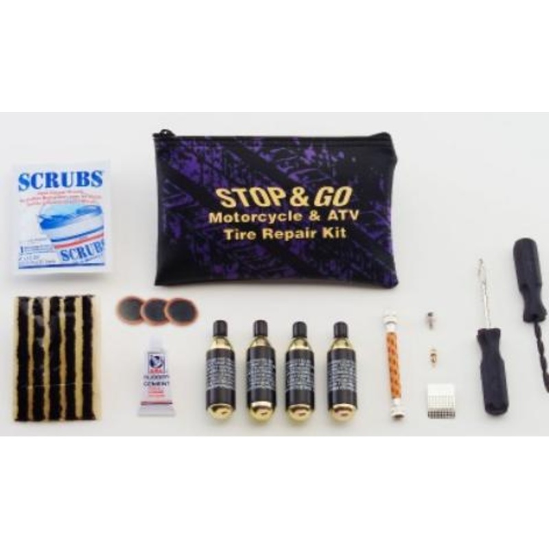 Stop & Go Motorcycle Tire Repair Kit (Tube or Tubeless)