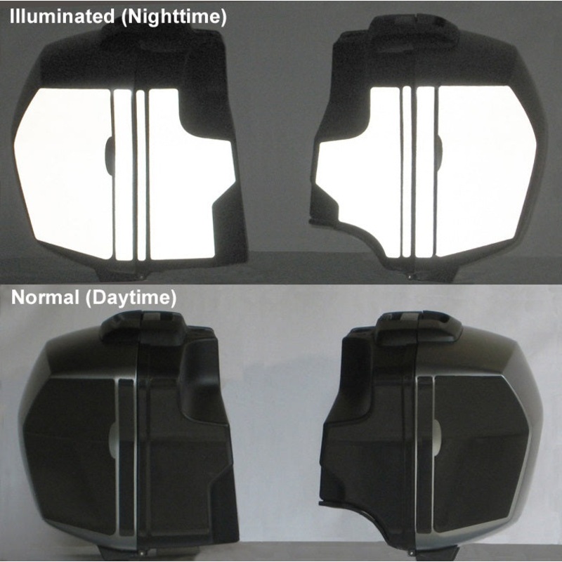MotoEquip R1250RS|R1200RS WC|R1250R|R1200R WC Saddlebag Reflective Kit