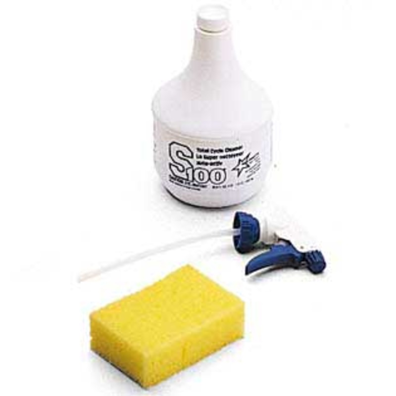 S100 Motorcycle Total Cycle Cleaner 1-Liter Bottle with Sponge