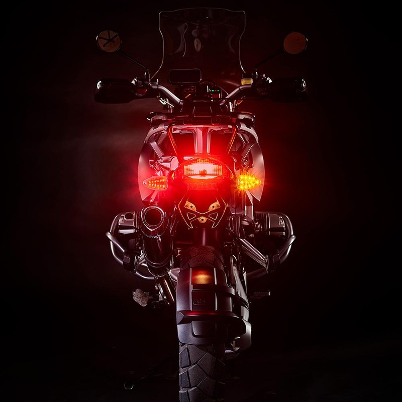 Weiser 2-in-1 Legacy I LED Rear Turn Signal/Brake Light Insert for BMW Motorcycles (Pair)